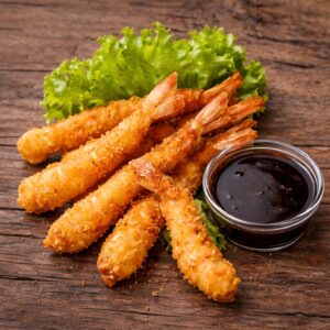 Camarones Fritos en Panko
